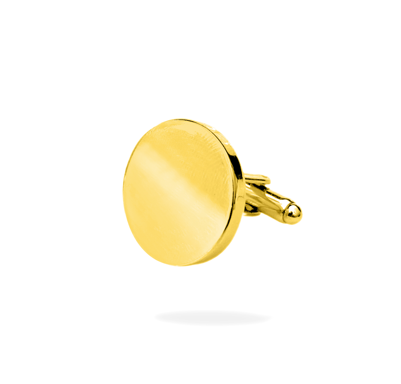 Gold Round Cufflinks